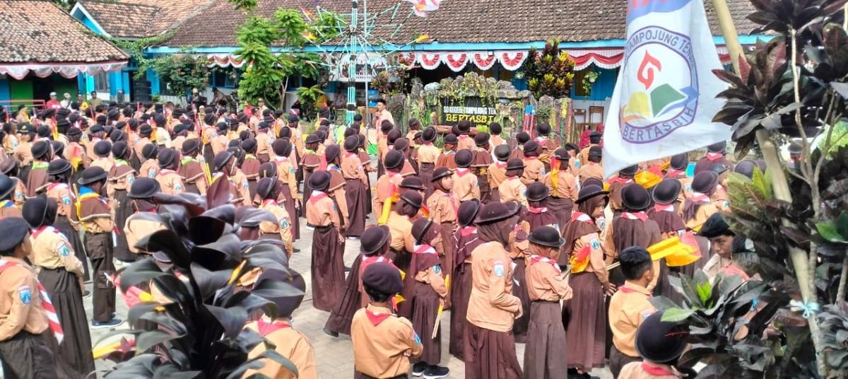 Semarak HUT RI ke-81: SDN Tampojung Tengah Pamekasan Sukses Jadi Tuan Rumah Lomba Pioniring dan Semapur Se-Kecamatan Waru
